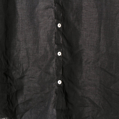 大麻シャツ大 / 墨黒
