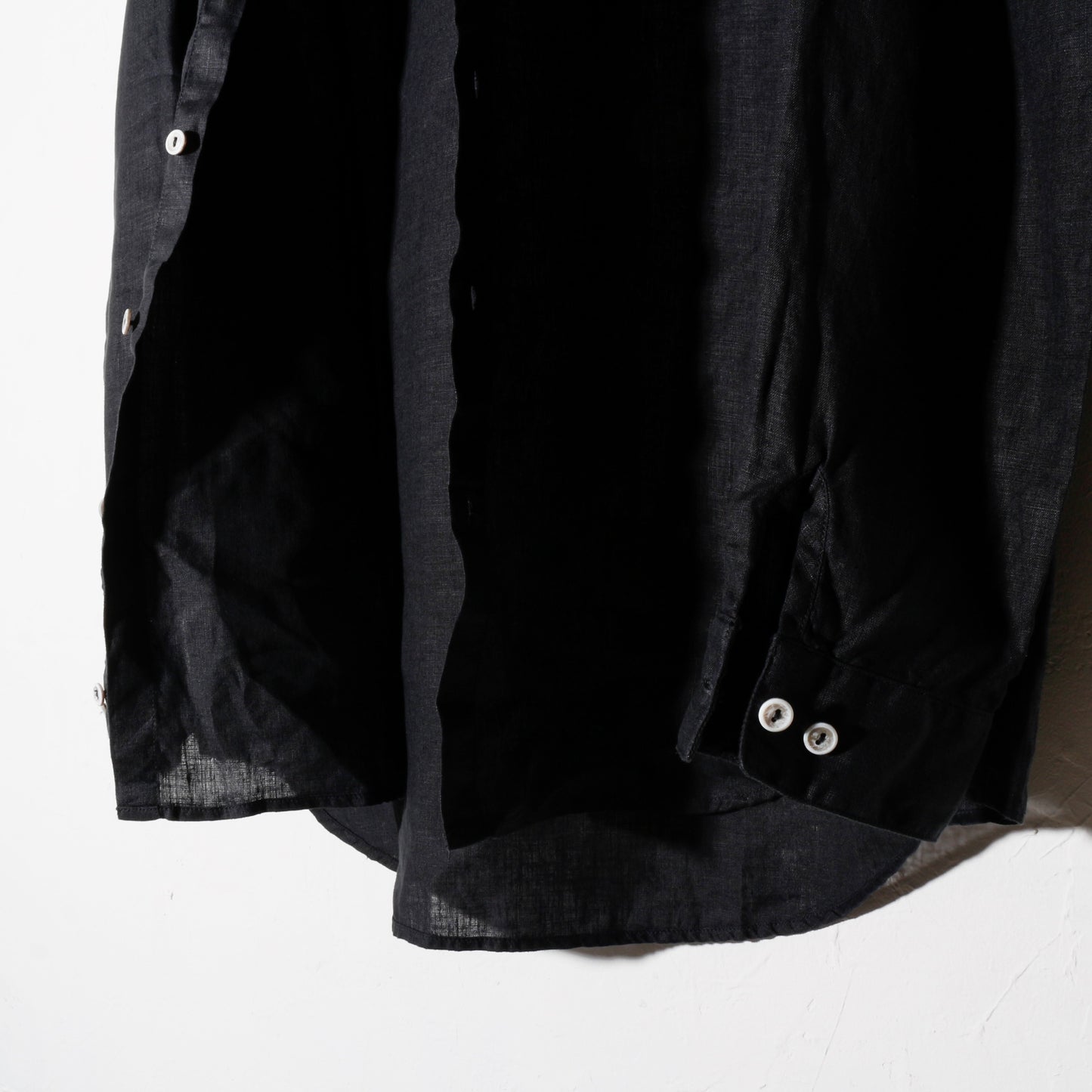 大麻シャツ大 / 墨黒