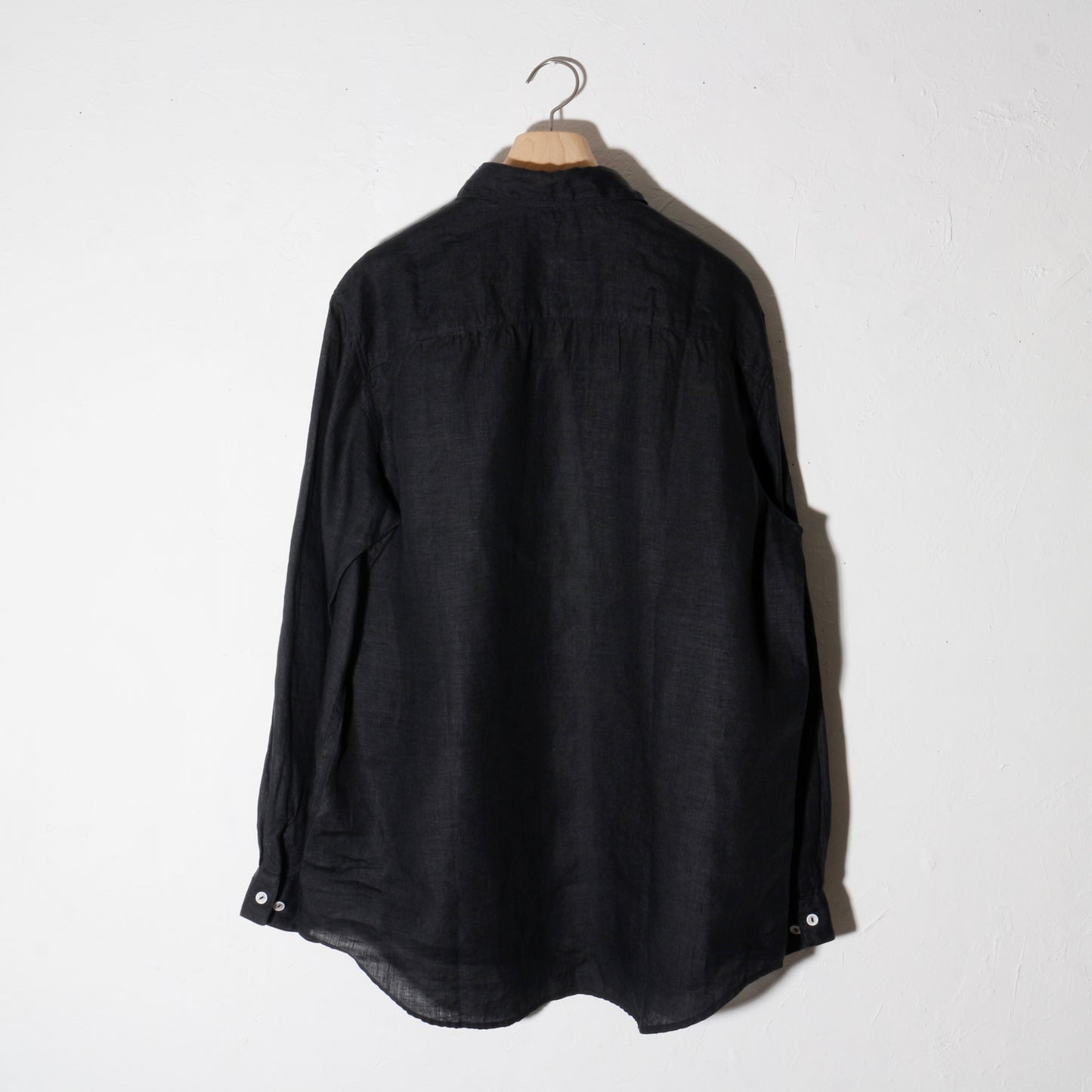 大麻シャツ大 / 墨黒