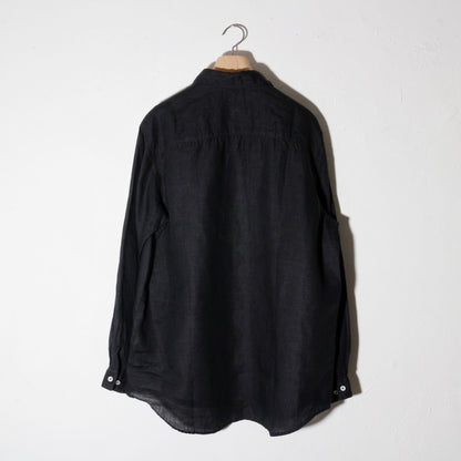大麻シャツ大 / 墨黒