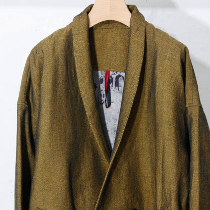 Linen Wool Jacket / yellow