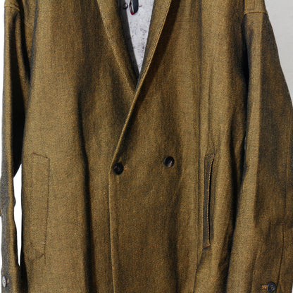 Linen Wool Jacket / yellow