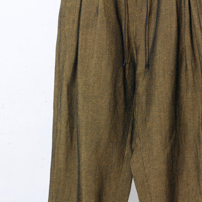 Linen Wool Gokuraku Pants / yellow