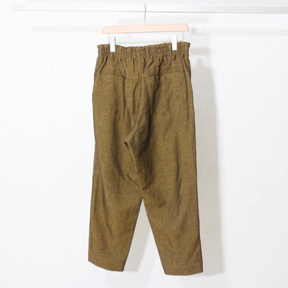 Linen Wool Gokuraku Pants / yellow