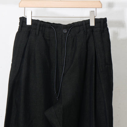 Linen Wool Gokuraku Pants / khaki black