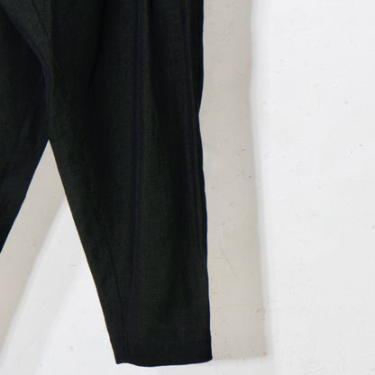 Linen Wool Gokuraku Pants / khaki black