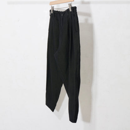 Linen Wool Gokuraku Pants / khaki black