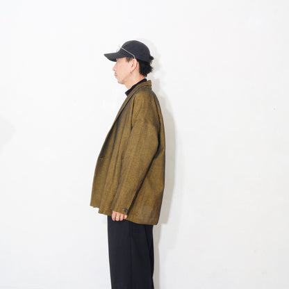 Linen Wool Jacket / yellow