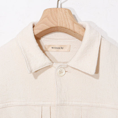 written by /thick twill denim jacket /natural