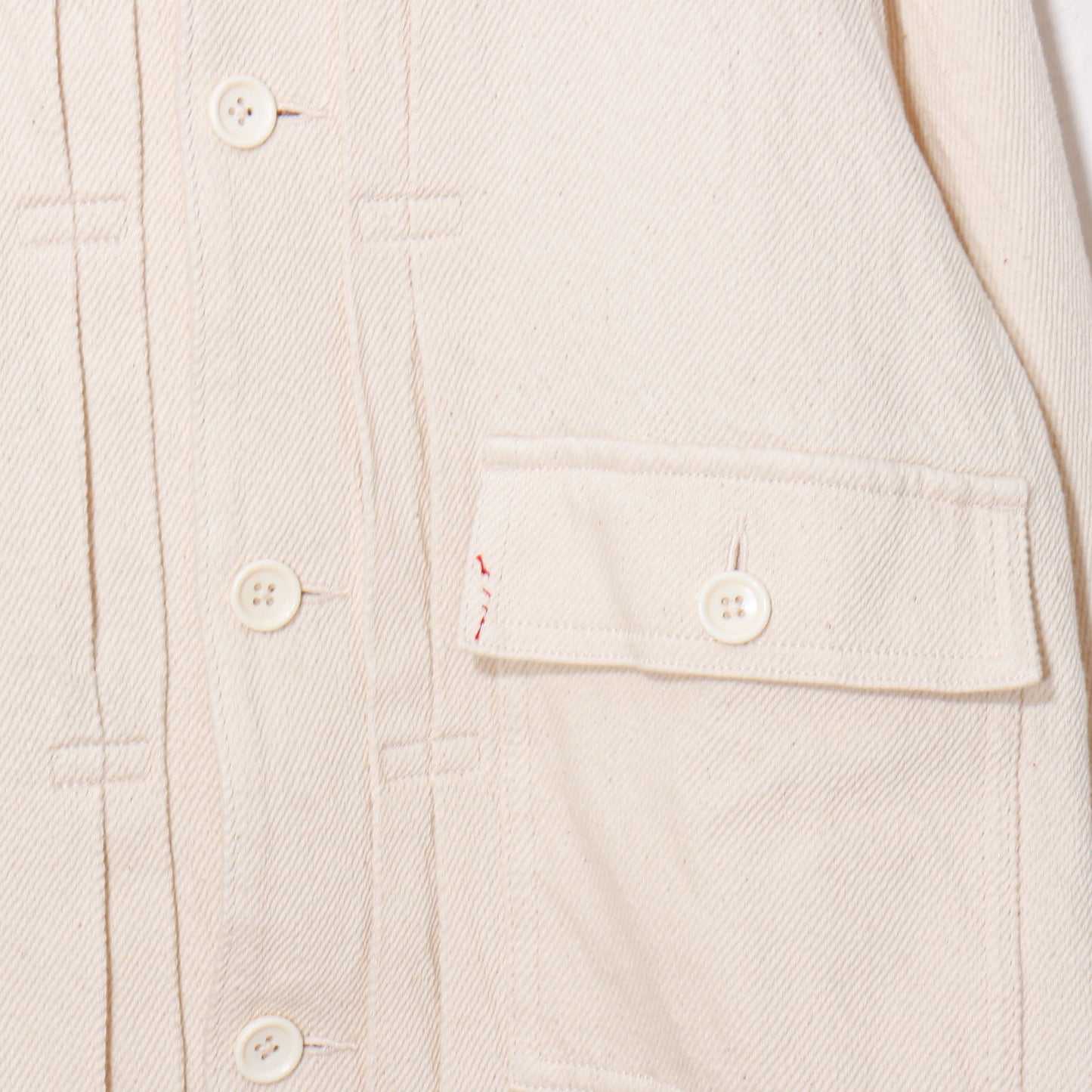 written by /thick twill denim jacket /natural