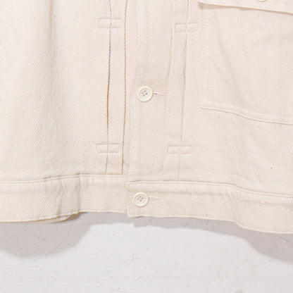 written by /thick twill denim jacket /natural