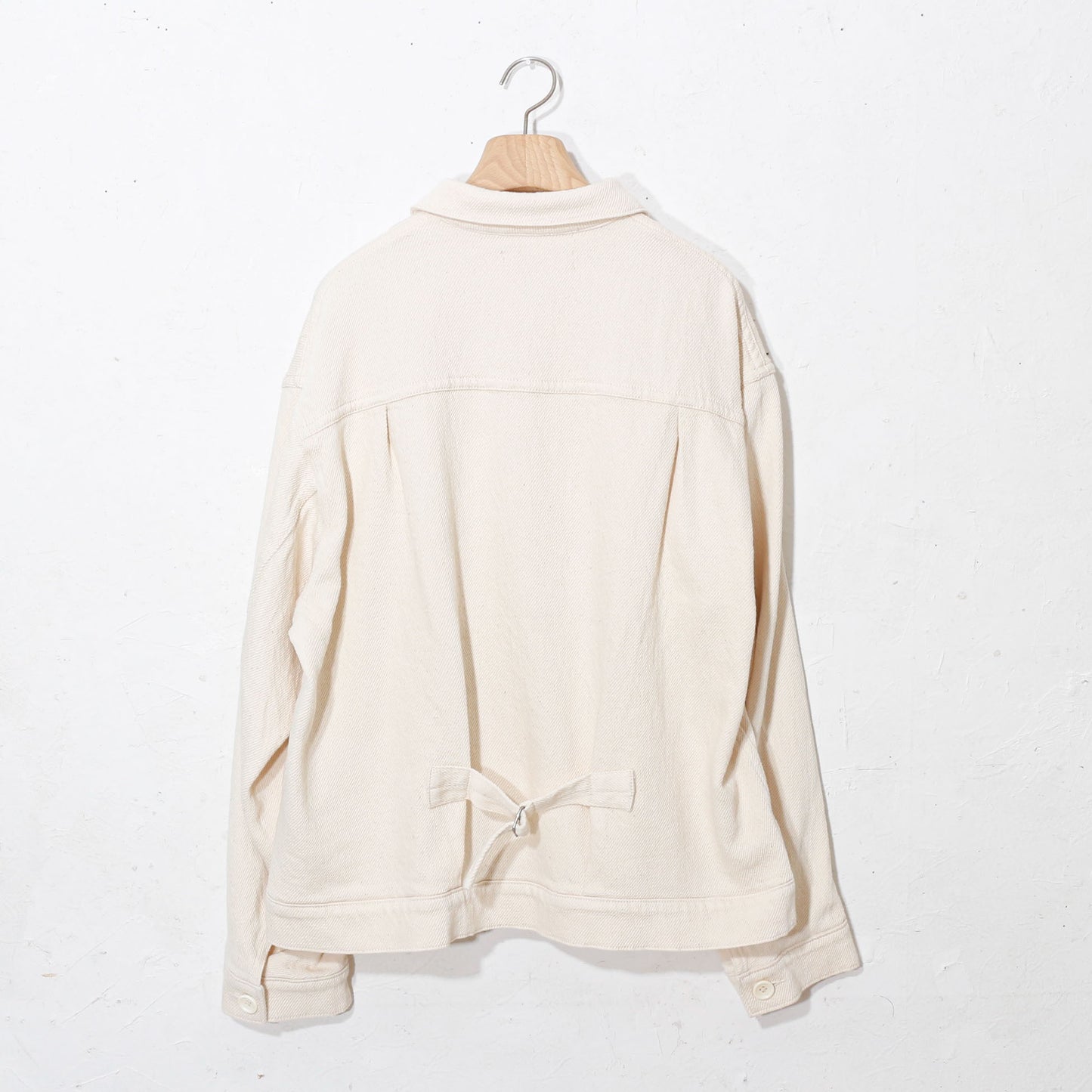 written by /thick twill denim jacket /natural