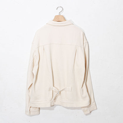 written by /thick twill denim jacket /natural