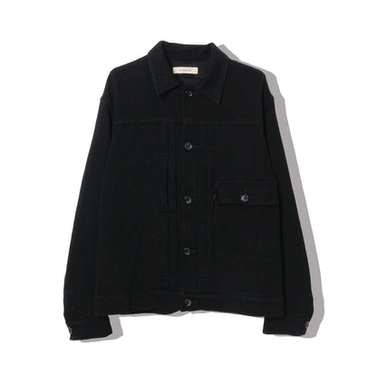 written by /thick twill denim jacket /black