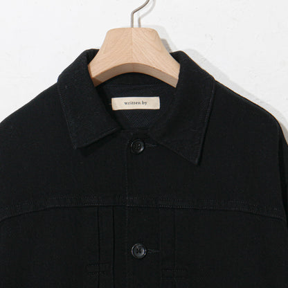 written by /thick twill denim jacket /black