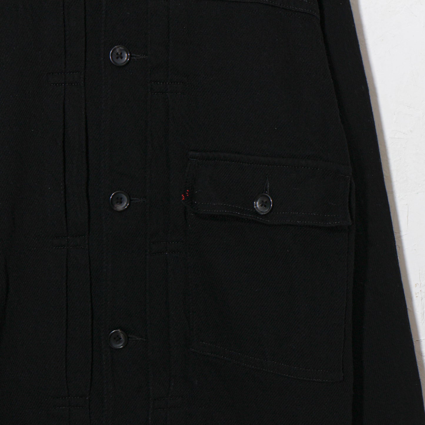 written by /thick twill denim jacket /black