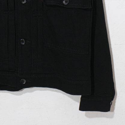 written by /thick twill denim jacket /black