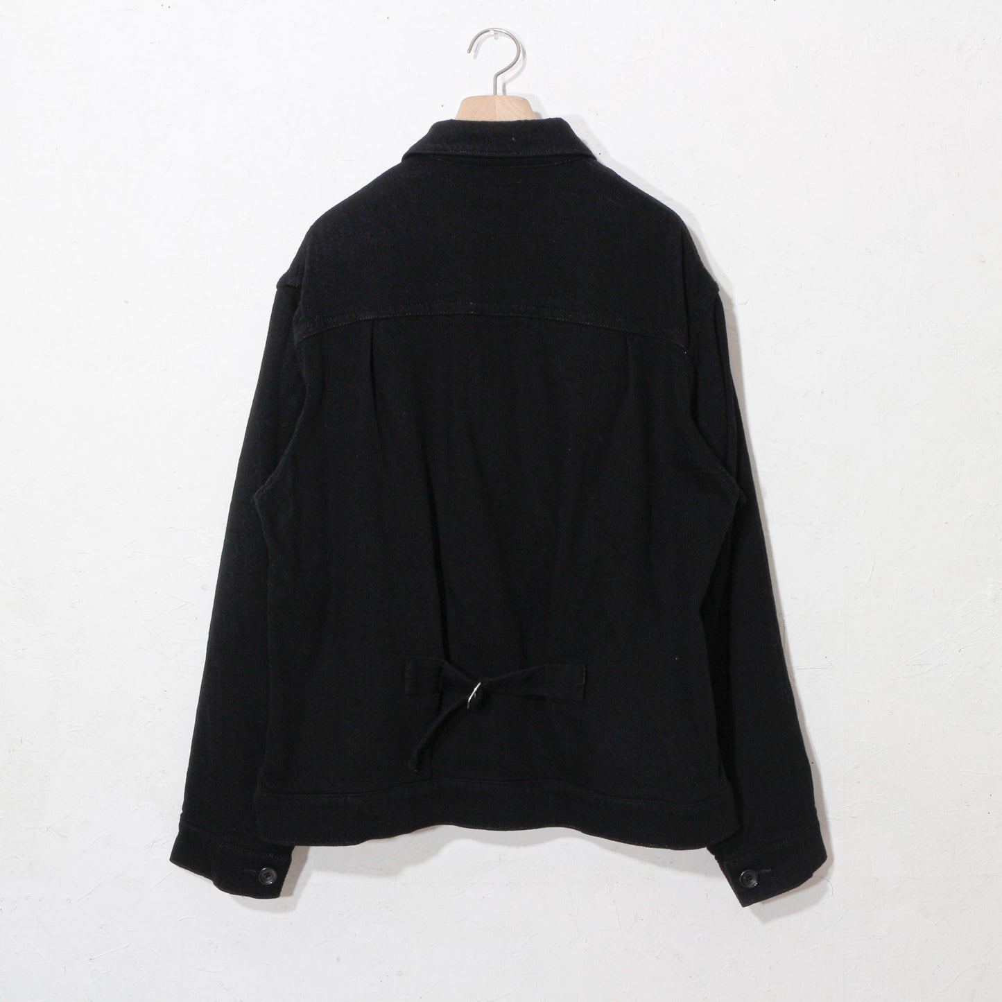written by /thick twill denim jacket /black