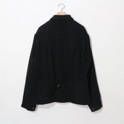 written by /thick twill denim jacket /black