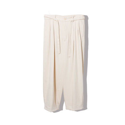 written by /thick twill slacks pants / natural