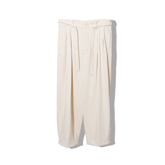 written by /thick twill slacks pants / natural