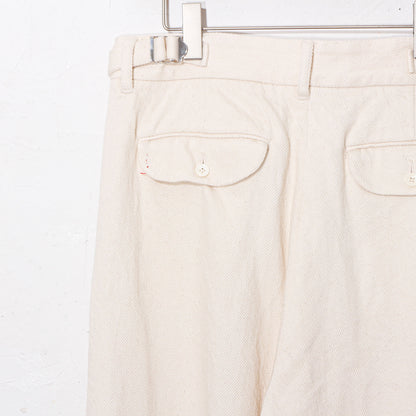 written by /thick twill slacks pants / natural