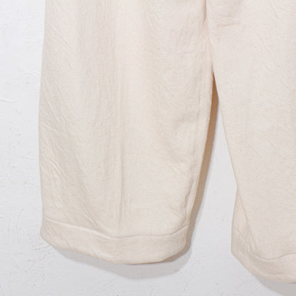 written by /thick twill slacks pants / natural