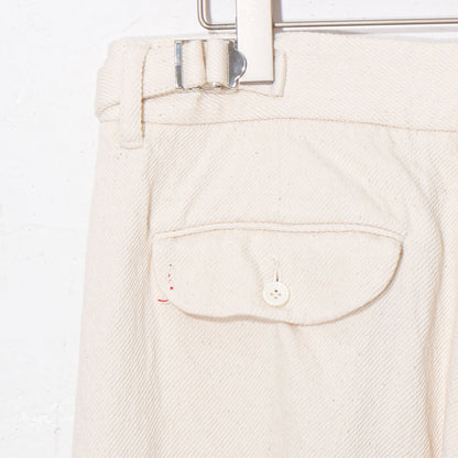 written by /thick twill slacks pants / natural