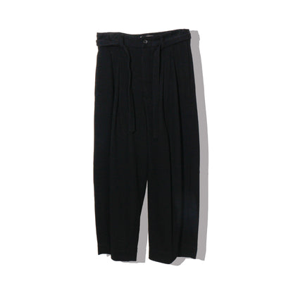 written by /thick twill slacks pants / black