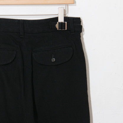 written by /thick twill slacks pants / black