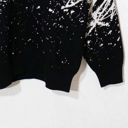 written by /drawing motif knit / black