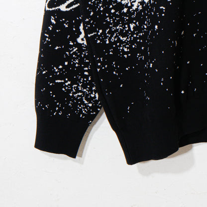 written by /drawing motif knit / black