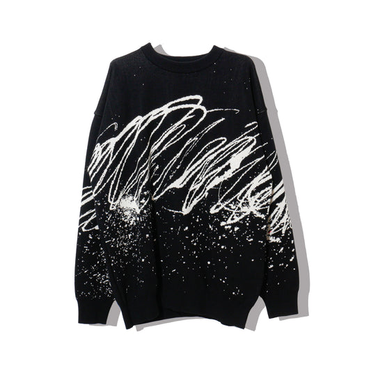 written by /drawing motif knit / black