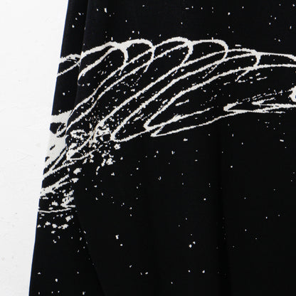 written by /drawing motif knit / black