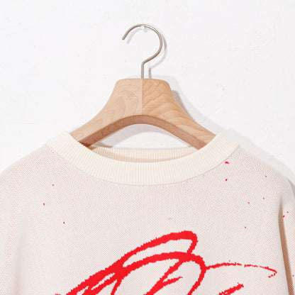 written by /drawing motif knit / natural