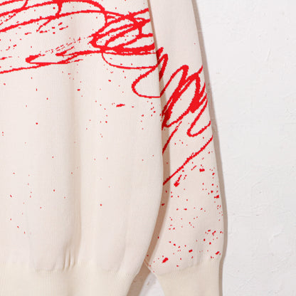 written by /drawing motif knit / natural