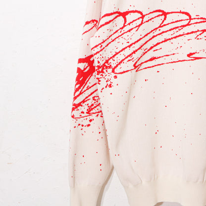 written by /drawing motif knit / natural