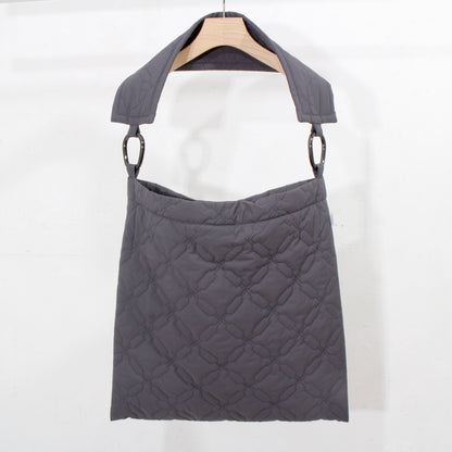 Cell Quilt Bag / charcoal