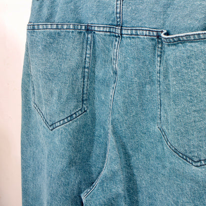 WASHED AGING DENIM PANTS