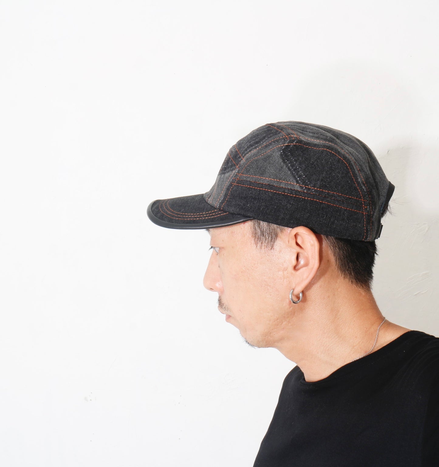 nir / Black Denim Pachwork Cap / ※受注商品となります