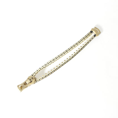 zip bracelet / gold