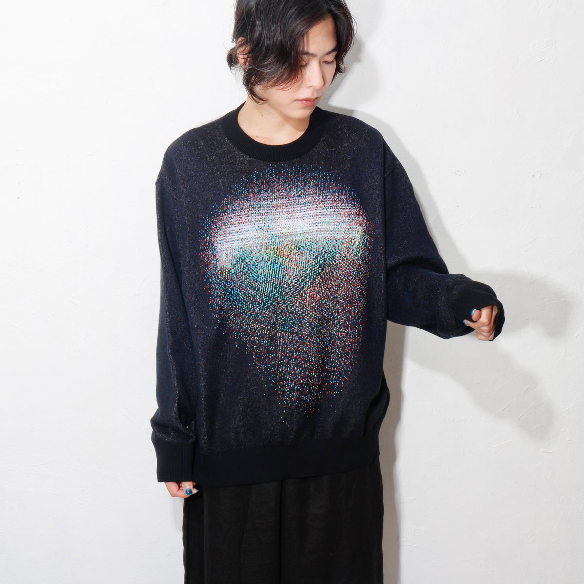 Photon_Knit_Sweater / black