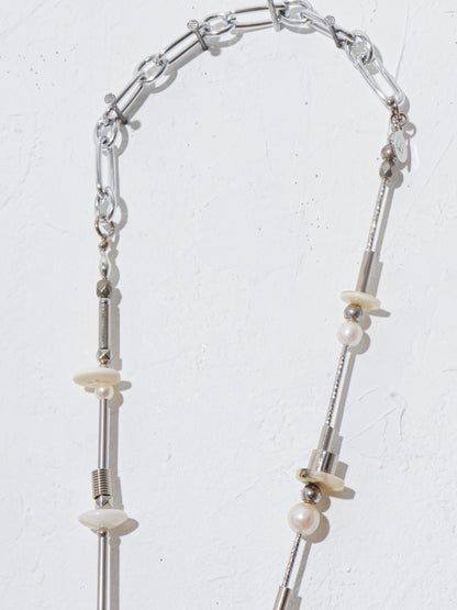 【LEO GON'DO】ROSARY Necklace No,4 IVORY BUTTON / LITTLE MAN