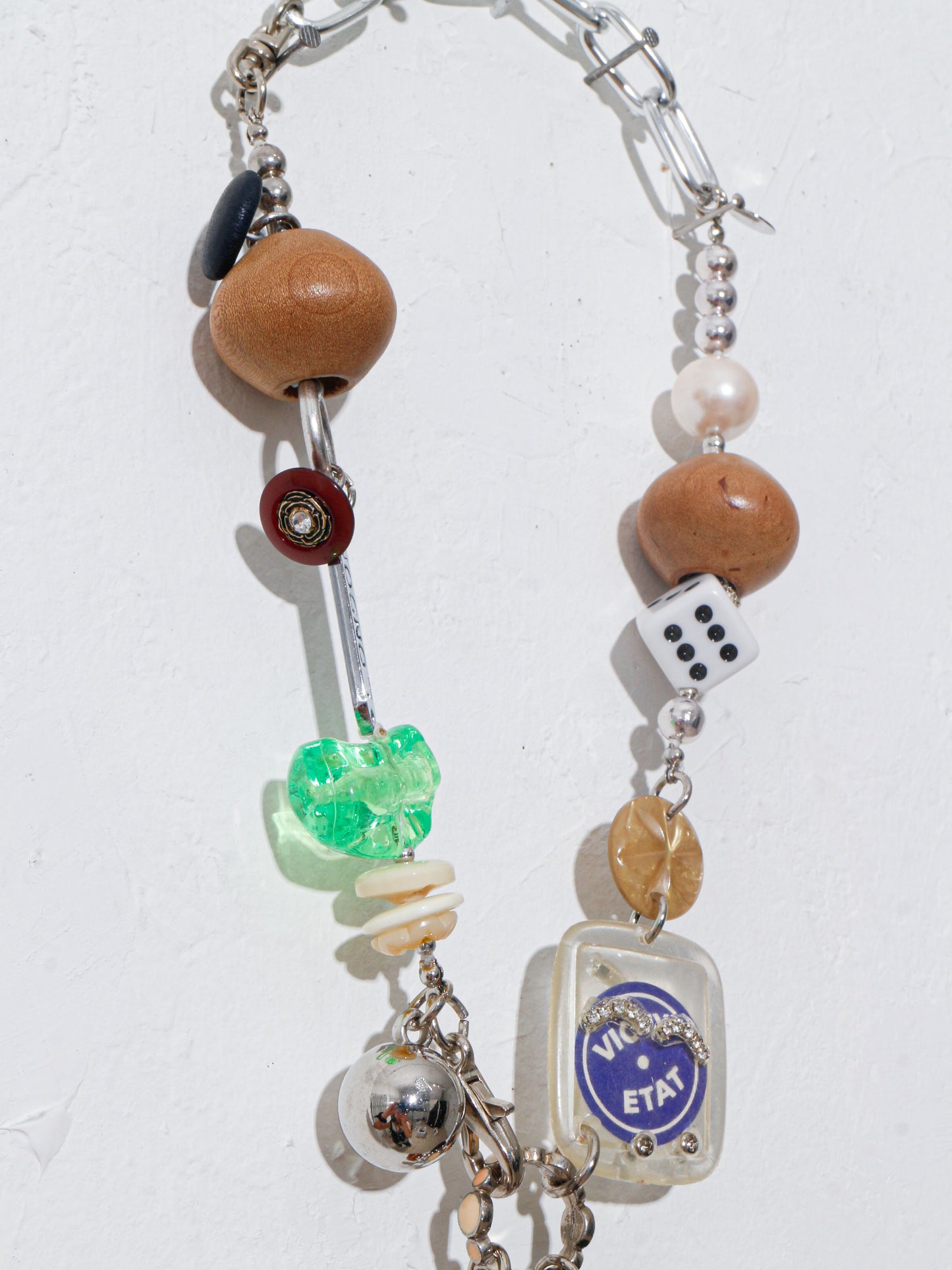 【LEO GON'DO】ROSARY Necklace No,13 WOOD / DICE / TEDDY