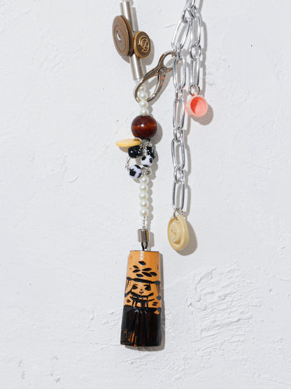 【LEO GON'DO】ROSARY Necklace No,1 DICE / CHAIN / FOUND OBJECTS
