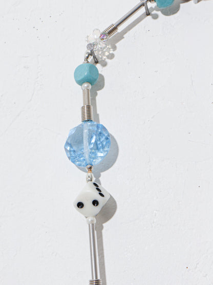 【LEO GON'DO】ROSARY Necklace No,1 DICE / CHAIN / FOUND OBJECTS