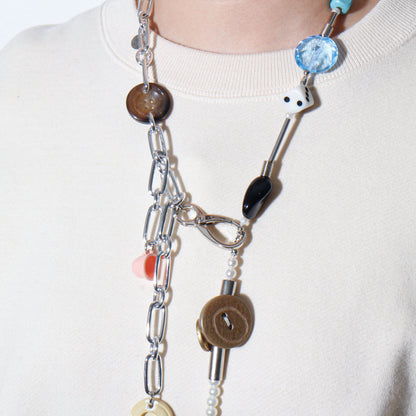 【LEO GON'DO】ROSARY Necklace No,1 DICE / CHAIN / FOUND OBJECTS