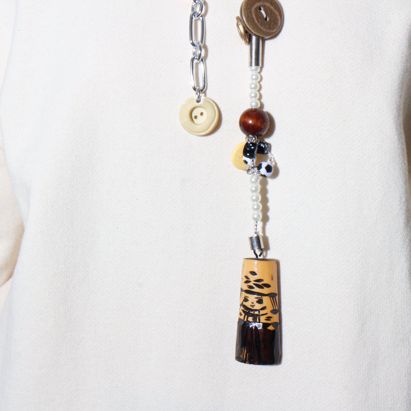 【LEO GON'DO】ROSARY Necklace No,1 DICE / CHAIN / FOUND OBJECTS