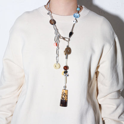 【LEO GON'DO】ROSARY Necklace No,1 DICE / CHAIN / FOUND OBJECTS