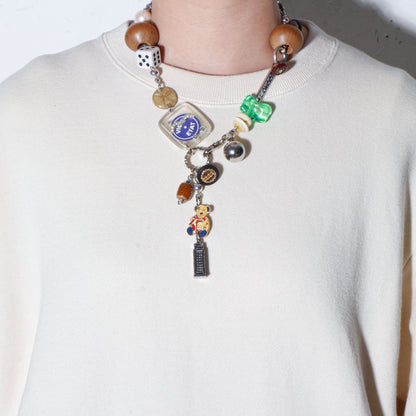 【LEO GON'DO】ROSARY Necklace No,13 WOOD / DICE / TEDDY